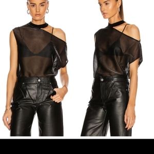 RtA Axel Rib Neck Cutout Tee SX XS